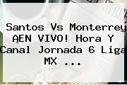 <b>Santos Vs Monterrey</b> ¡EN VIVO! Hora Y Canal Jornada 6 Liga MX <b>...</b>