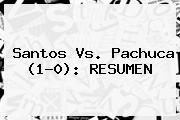 <b>Santos Vs</b>. <b>Pachuca</b> (1-0): RESUMEN