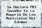 Se Declara PRI Ganador En La Mayoría De Los Municipios Del Edomex