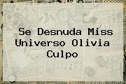 Se Desnuda Miss Universo <b>Olivia Culpo</b>