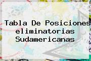 Ver tabla de posiciones eliminatorias sudamericanas Tabla De Posiciones <b>eliminatorias Sudamericanas</b>