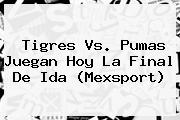 <b>Tigres Vs. Pumas</b> Juegan Hoy La Final De Ida (Mexsport)