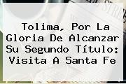Ver tolima por la gloria de alcanzar su segundo titulo visita a santa fe Tolima, Por La Gloria De Alcanzar Su Segundo Título: Visita A Santa Fe