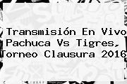 Transmisión En Vivo <b>Pachuca Vs Tigres</b>, Torneo Clausura 2016
