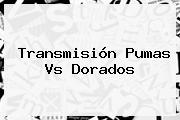 Transmisión <b>Pumas Vs Dorados</b>