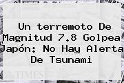 Un Terremoto De Magnitud 7.8 Golpea <b>Japón</b>: No Hay Alerta De Tsunami