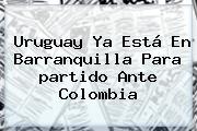 <b>Uruguay</b> Ya Está En Barranquilla Para <b>partido</b> Ante <b>Colombia</b>