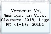 <b>Veracruz Vs</b>. <b>América</b>, En Vivo, Clausura 2018, Liga MX (1-1): GOLES