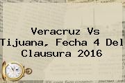 <b>Veracruz Vs Tijuana</b>, Fecha 4 Del Clausura 2016