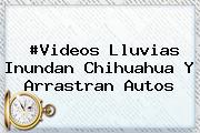 #Videos Lluvias Inundan <b>Chihuahua</b> Y Arrastran Autos