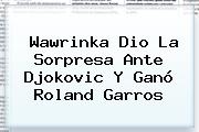 <b>Wawrinka</b> Dio La Sorpresa Ante Djokovic Y Ganó Roland Garros