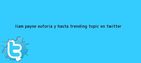trinos de <b>Liam Payne</b>: euforia y hasta Trending Topic en Twitter
