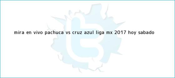 trinos de Mira en vivo <b>Pachuca vs Cruz Azul</b>: Liga MX 2017, hoy sábado