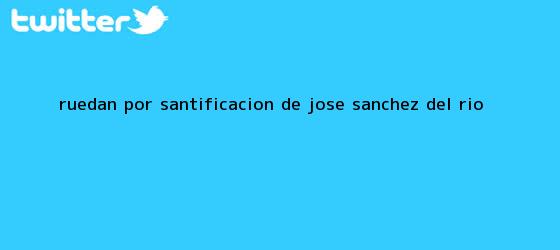trinos de Ruedan por santificación de <b>José Sánchez del Río</b>