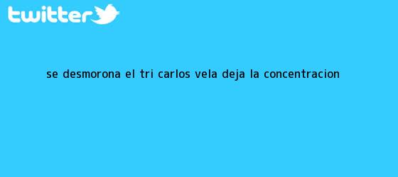 trinos de Se desmorona el Tri; <b>Carlos Vela</b> deja la concentración