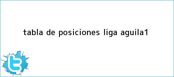 trinos de TABLA DE POSICIONES <b>LIGA Águila</b>-1