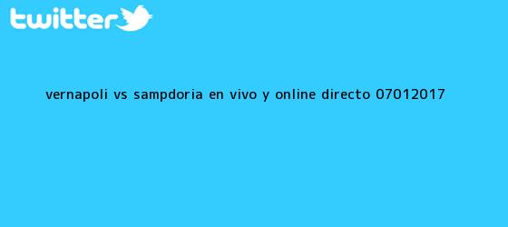 trinos de (VER)NAPOLI vs. SAMPDORIA EN VIVO y ONLINE Directo 07.01.2017