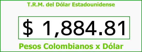 T.R.M. del Dólar para hoy Domingo 17 de Agosto de 2014