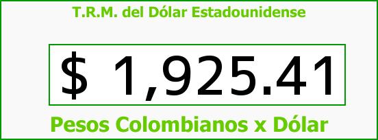 ver tasa representativa del mercado del dólar en colombia para el domingo 18 de mayo de 2014 T.R.M. del Dólar para hoy Domingo 18 de Mayo de 2014