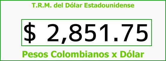 ver tasa representativa del mercado del dólar en colombia para el domingo 21 de enero de 2018 T.R.M. del Dólar para hoy Domingo 21 de Enero de 2018