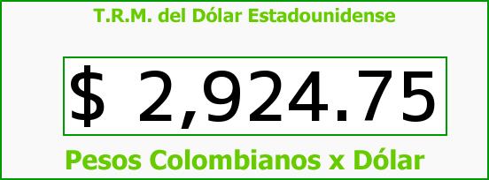 ver tasa representativa del mercado del dólar en colombia para el jueves 15 de junio de 2017 T.R.M. del Dólar para hoy Jueves 15 de Junio de 2017