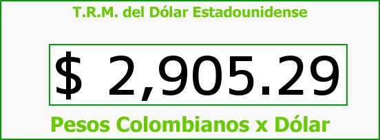 ver tasa representativa del mercado del dólar en colombia para el jueves 25 de mayo de 2017 T.R.M. del Dólar para hoy Jueves 25 de Mayo de 2017