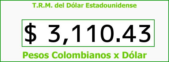 T.R.M. del Dólar para hoy Jueves 4 de Agosto de 2016