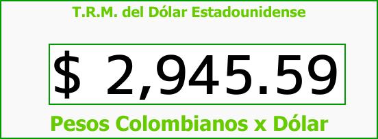 ver tasa representativa del mercado del dólar en colombia para el jueves 5 de octubre de 2017 T.R.M. del Dólar para hoy Jueves 5 de Octubre de 2017