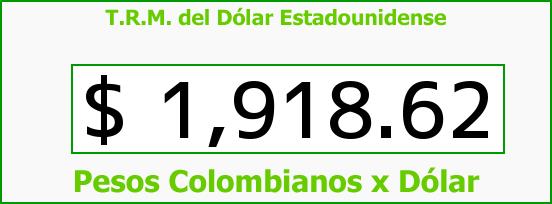 ver tasa representativa del mercado del dólar en colombia para el lunes 1 de septiembre de 2014 T.R.M. del Dólar para hoy Lunes 1 de Septiembre de 2014