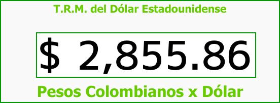 ver tasa representativa del mercado del dólar en colombia para el lunes 15 de enero de 2018 T.R.M. del Dólar para hoy Lunes 15 de Enero de 2018
