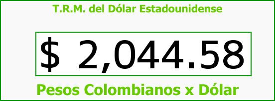 ver tasa representativa del mercado del dólar en colombia para el lunes 17 de marzo de 2014 T.R.M. del Dólar para hoy Lunes 17 de Marzo de 2014