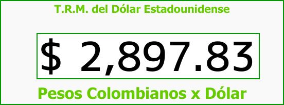 T.R.M. del Dólar para hoy Lunes 18 de Septiembre de 2017