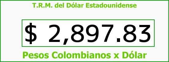 T.R.M. del Dólar para hoy Lunes 2 de Noviembre de 2015