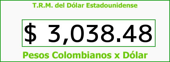 ver tasa representativa del mercado del dólar en colombia para el lunes 4 de abril de 2016 T.R.M. del Dólar para hoy Lunes 4 de Abril de 2016