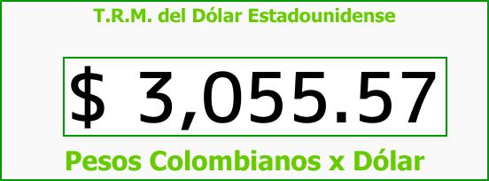 ver tasa representativa del mercado del dólar en colombia para el lunes 6 de noviembre de 2017 T.R.M. del Dólar para hoy Lunes 6 de Noviembre de 2017