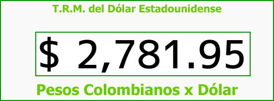 ver tasa representativa del mercado del dólar en colombia para el martes 10 de abril de 2018 T.R.M. del Dólar para hoy Martes 10 de Abril de 2018
