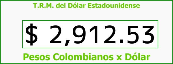 T.R.M. del Dólar para hoy Martes 21 de Marzo de 2017