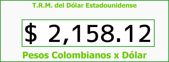 T.R.M. del Dólar para hoy Martes 25 de Noviembre de 2014