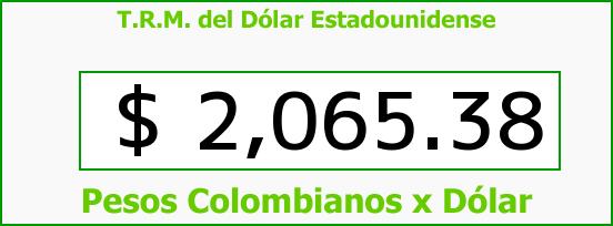 T.R.M. del Dólar para hoy Martes 28 de Octubre de 2014