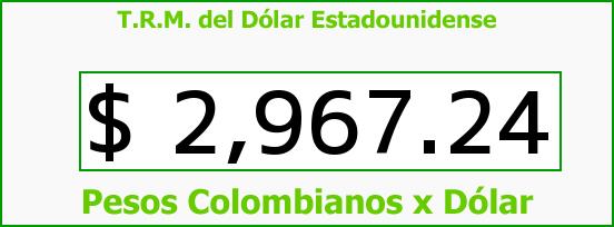 ver tasa representativa del mercado del dólar en colombia para el miércoles 10 de mayo de 2017 T.R.M. del Dólar para hoy Miércoles 10 de Mayo de 2017