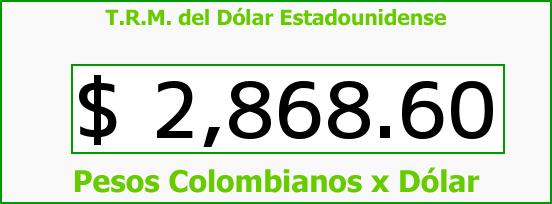 T.R.M. del Dólar para hoy Miércoles 12 de Abril de 2017