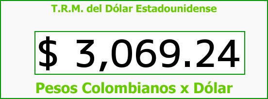 T.R.M. del Dólar para hoy Miércoles 18 de Noviembre de 2015