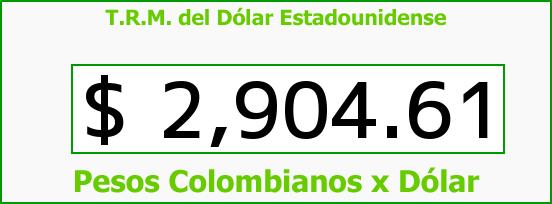 ver tasa representativa del mercado del dólar en colombia para el miércoles 24 de mayo de 2017 T.R.M. del Dólar para hoy Miércoles 24 de Mayo de 2017