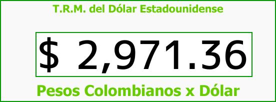 ver tasa representativa del mercado del dólar en colombia para el miércoles 25 de octubre de 2017 T.R.M. del Dólar para hoy Miércoles 25 de Octubre de 2017