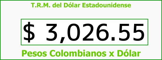 ver tasa representativa del mercado del dólar en colombia para el miércoles 26 de julio de 2017 T.R.M. del Dólar para hoy Miércoles 26 de Julio de 2017