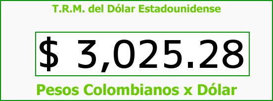 ver tasa representativa del mercado del dólar en colombia para el miércoles 28 de junio de 2017 T.R.M. del Dólar para hoy Miércoles 28 de Junio de 2017