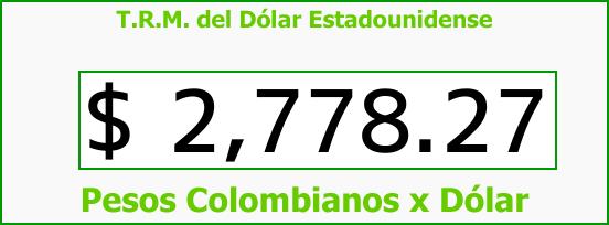 ver tasa representativa del mercado del dólar en colombia para el miércoles 4 de abril de 2018 T.R.M. del Dólar para hoy Miércoles 4 de Abril de 2018