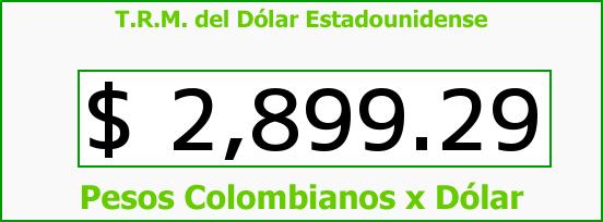 T.R.M. del Dólar para hoy Sábado 10 de Septiembre de 2016