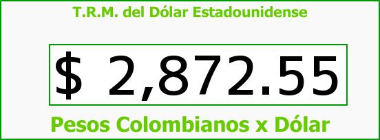 ver tasa representativa del mercado del dólar en colombia para el sábado 15 de abril de 2017 T.R.M. del Dólar para hoy Sábado 15 de Abril de 2017