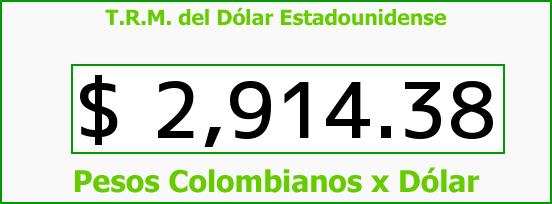 ver tasa representativa del mercado del dólar en colombia para el sábado 2 de julio de 2016 T.R.M. del Dólar para hoy Sábado 2 de Julio de 2016